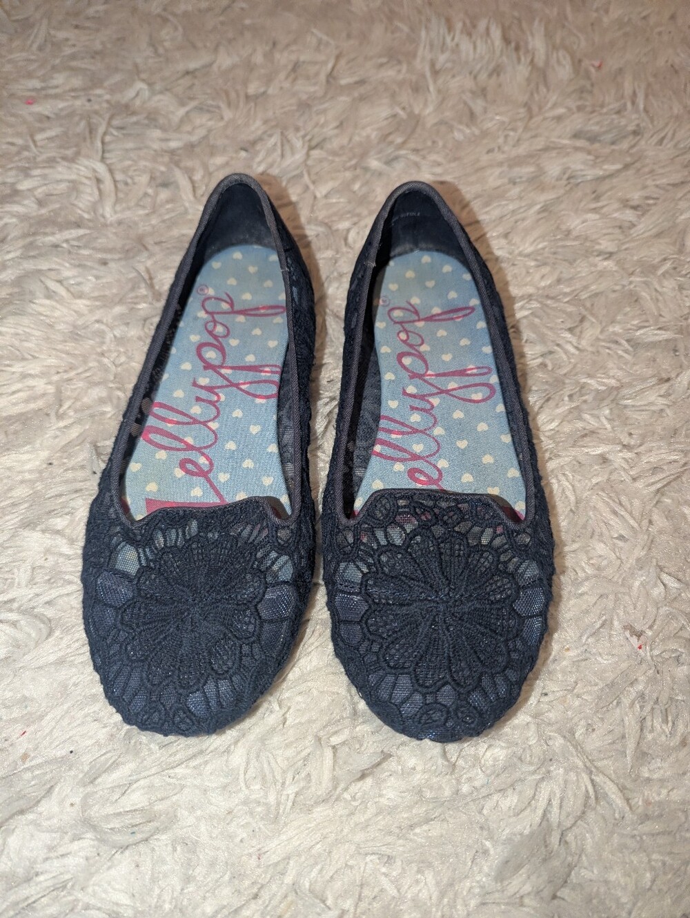 Jellypop Blue Flats Sz 6.5